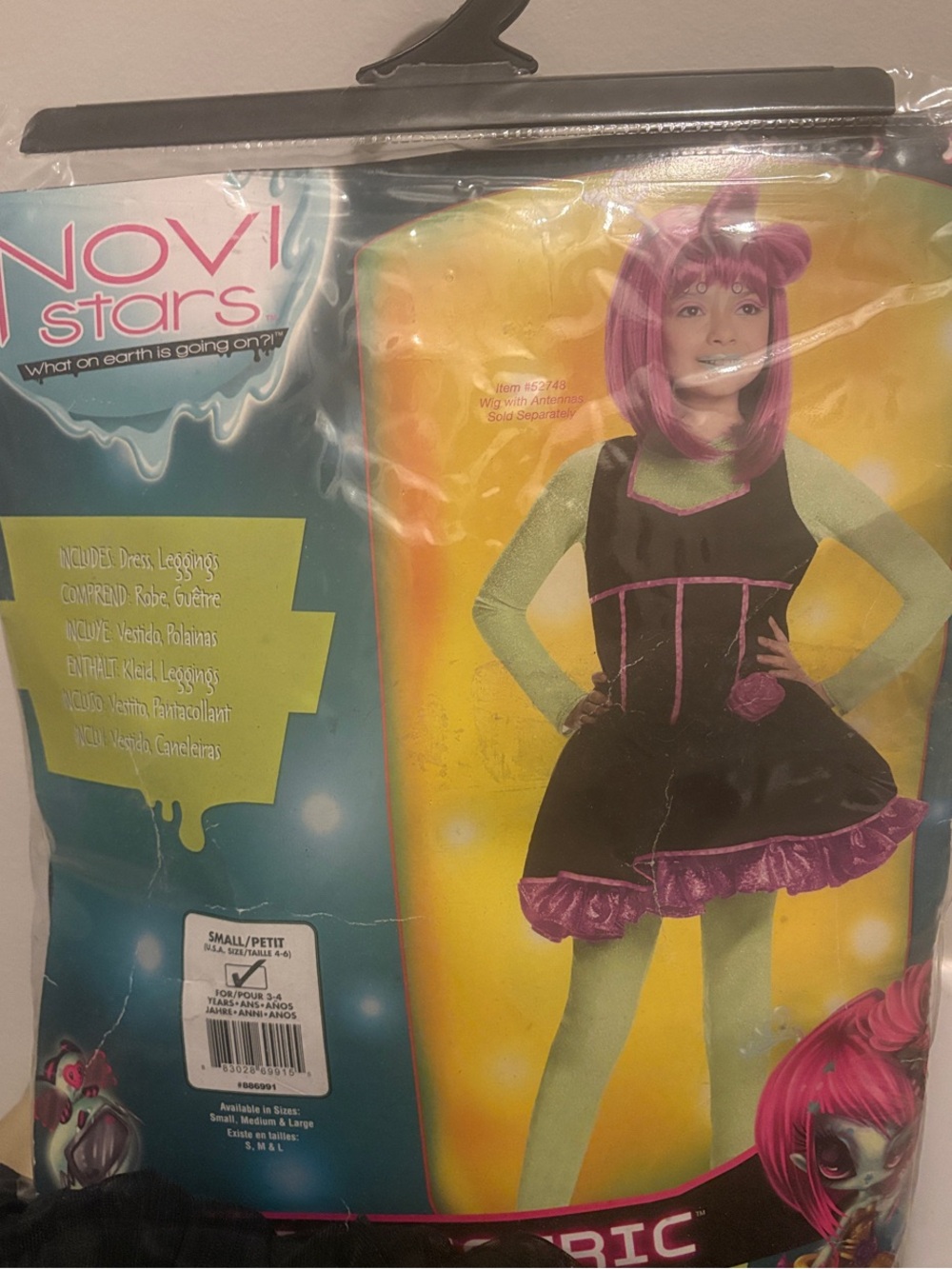 "Alie Lectric" Black and Pink Girls Costume Dress